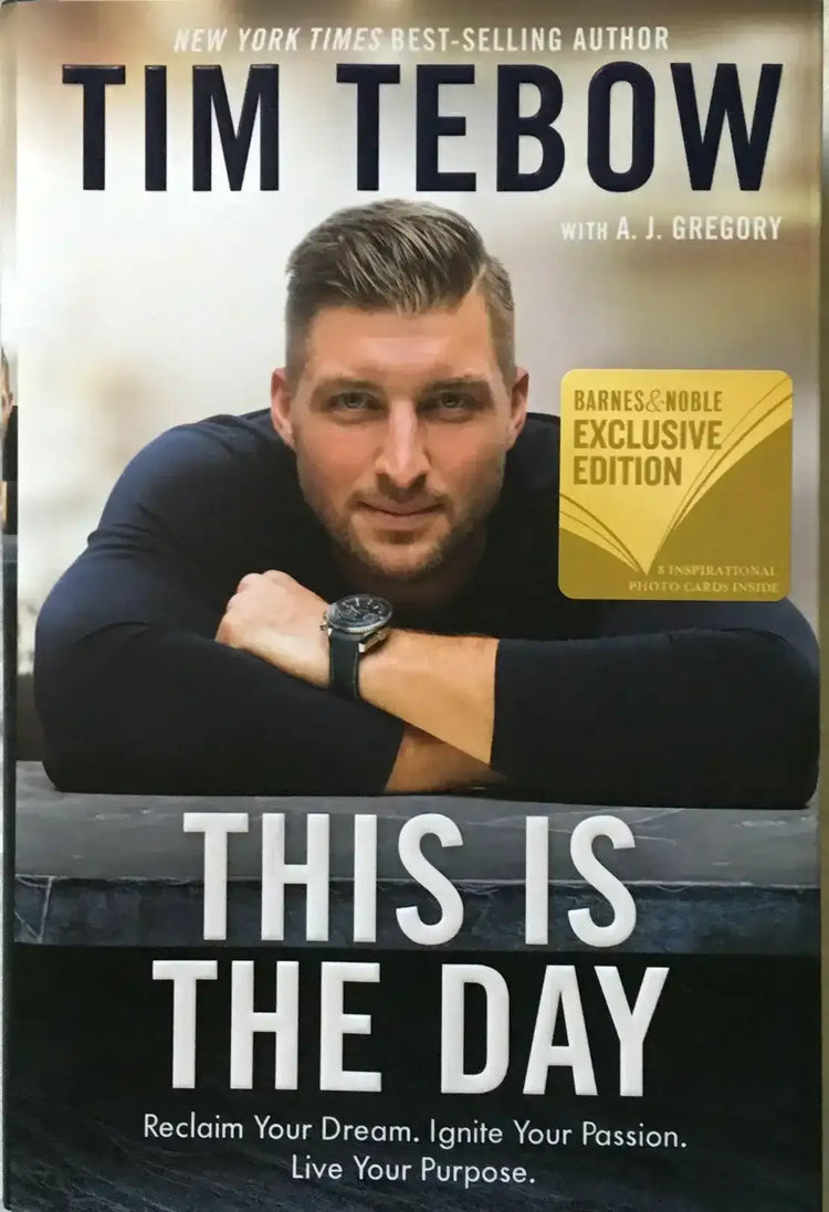 Tim Tebow This Is The Day hardcover 1st edition book - AutographsForSale.com