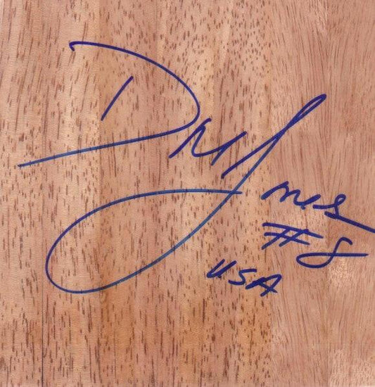 DeLisha Milton-Jones signed basketball wood floor LA Sparks - AutographsForSale.com