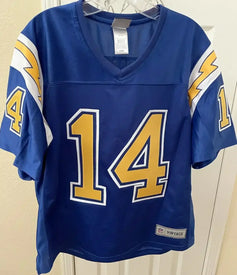 Dan Fouts SD Chargers NFL Pro Line vintage women’s youth LARGE jersey NEW - AutographsForSale.com