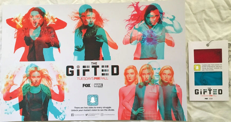 Gifted 2018 Comic-Con 11x17 Fox promo 3D poster with viewer - AutographsForSale.com