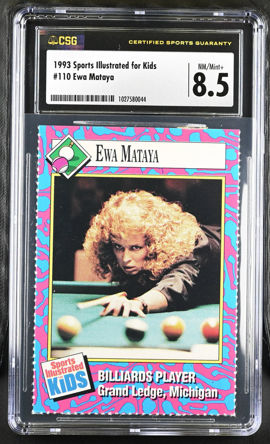 Ewa Mataya (Laurance) 1993 Sports Illustrated for Kids billiards Rookie Card CSG 8.5 - AutographsForSale.com