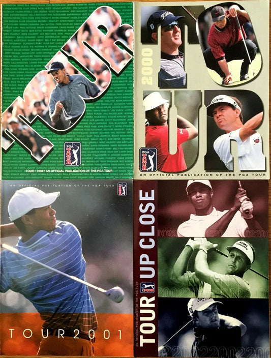 Tiger Woods 4 PGA Tour golf magazines 1998 2000 2001/2002 - AutographsForSale.com