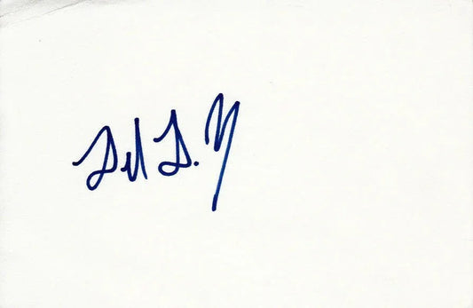Delmon Young autographed 4x6 index card – Minnesota Twins and Detroit Tigers outfielder signature