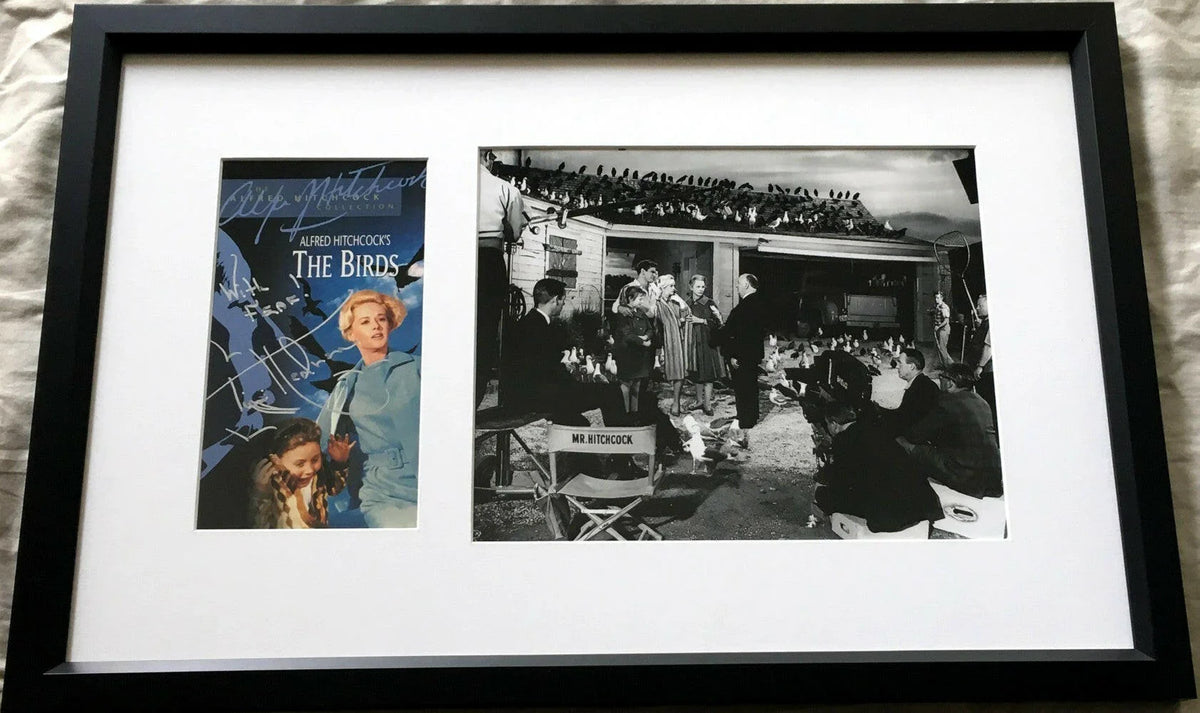 Tippi Hedren autographed The Birds movie video cover framed with 8x10 photo JSA - AutographsForSale.com