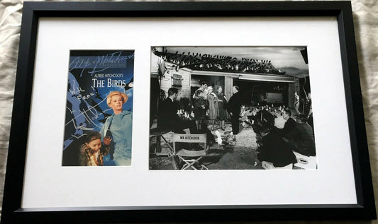 Tippi Hedren autographed The Birds movie video cover framed with 8x10 photo JSA - AutographsForSale.com