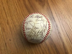 1999 Yankees World Champions team autographed AL basebal Derek Jeter JSA - AutographsForSale.com