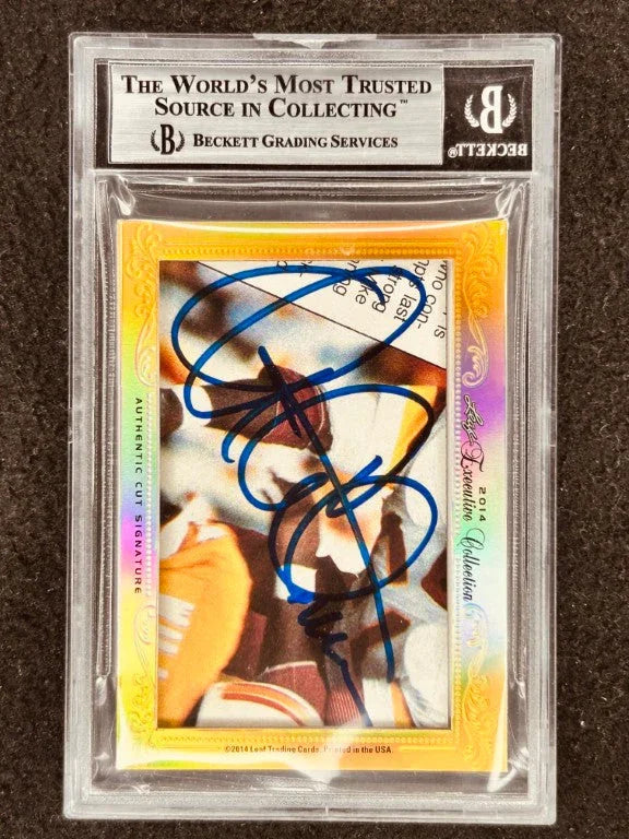 Darrell Green & Monte Coleman 2014 Leaf Masterpiece Cut Signature certified signed card 1/1 JSA Redskins - AutographsForSale.com