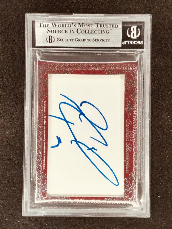 Mike Modano Jeremy Roenick 2012 Leaf Masterpiece Cut Signature certified signed card 1/1 Dallas Stars Blackhawks - AutographsForSale.com