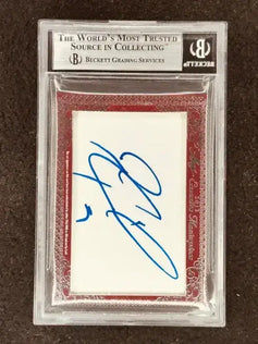 Mike Modano Jeremy Roenick 2012 Leaf Masterpiece Cut Signature certified signed card 1/1 Dallas Stars Blackhawks - AutographsForSale.com