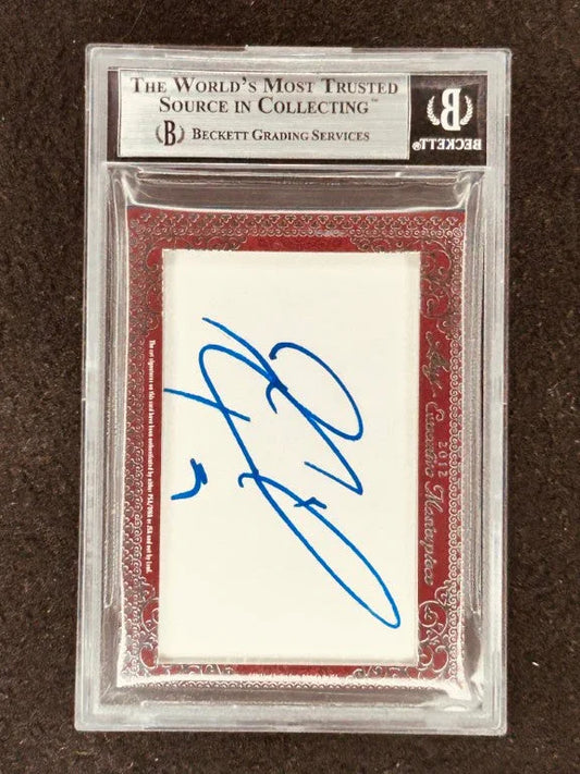 Mike Modano Jeremy Roenick 2012 Leaf Masterpiece Cut Signature certified signed card 1/1 Dallas Stars Blackhawks - AutographsForSale.com