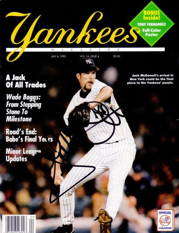 Jack McDowell autographed 1995 New York Yankees magazine - AutographsForSale.com