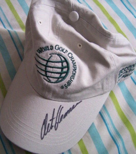 Retief Goosen autographed World golf Championships Cap - AutographsForSale.com