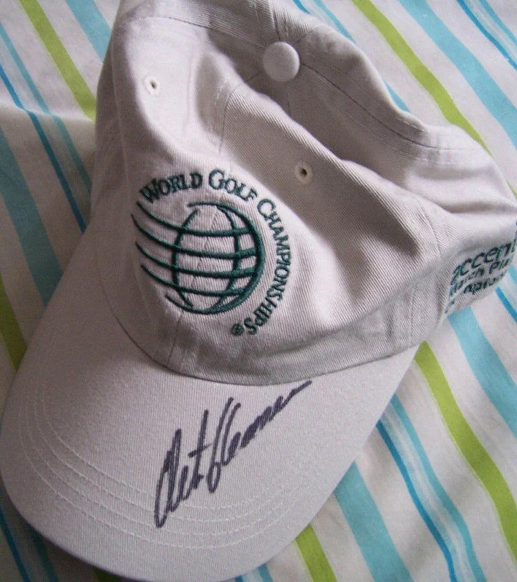 Retief Goosen autographed World golf Championships Cap - AutographsForSale.com