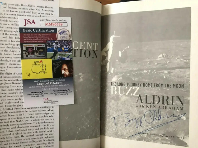 Buzz Aldrin signed Apollo 11 Magnificent Desolation book JSA - AutographsForSale.com