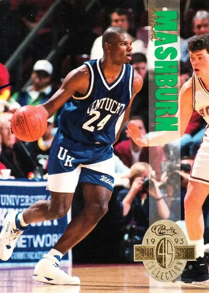 Jamal Mashburn Kentucky Wildcats 1993 Classic 4-Sport Draft Picks jumbo insert card #3 - AutographsForSale.com