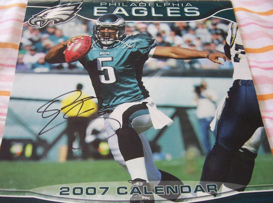 Donovan McNabb signed Philadelphia Eagles 2007 calendar cover - AutographsForSale.com