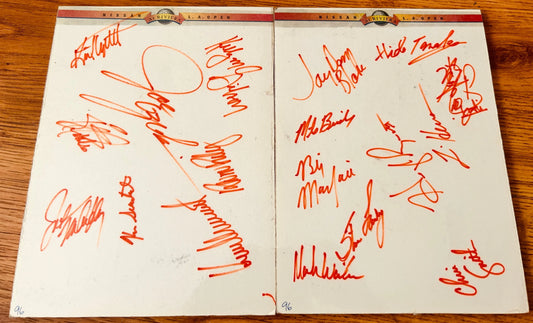 Signed 1996 Nissan LA Open golf program pages Tim Herron John Mahaffey Billy Mayfair Joe Ozaki - AutographsForSale.com