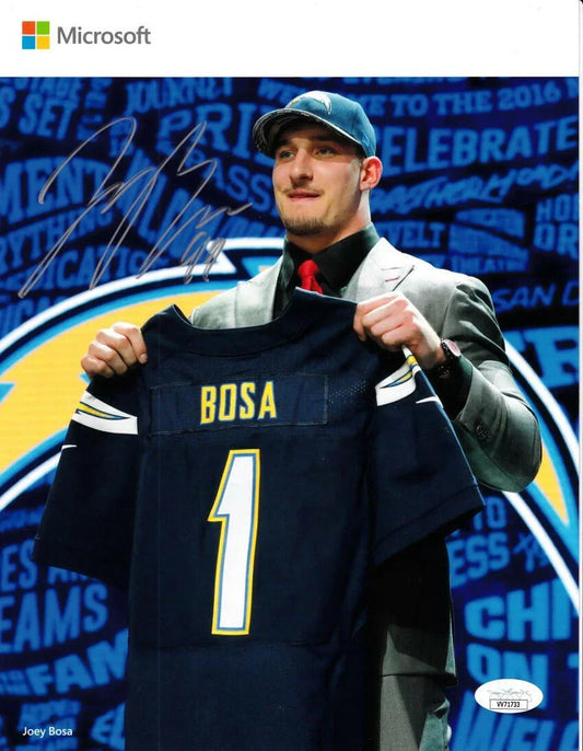 Joey Bosa signed SD Chargers 2016 NFL Draft 8.5x11 photo JSA - AutographsForSale.com
