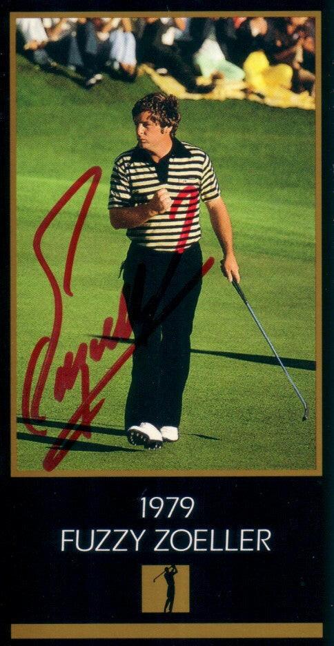Fuzzy Zoeller autographed 1979 Masters Champion golf card - AutographsForSale.com