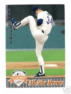 Nolan Ryan 1992 Upper Deck FanFest All-Star Heroes card #37 - AutographsForSale.com