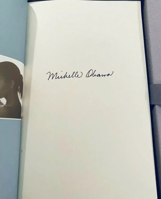 Michelle Obama Becoming Deluxe Signed Edition book - AutographsForSale.com