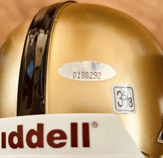 Steve Owens signed Heisman Trophy mini helmet TriStar Oklahoma Sooners - AutographsForSale.com