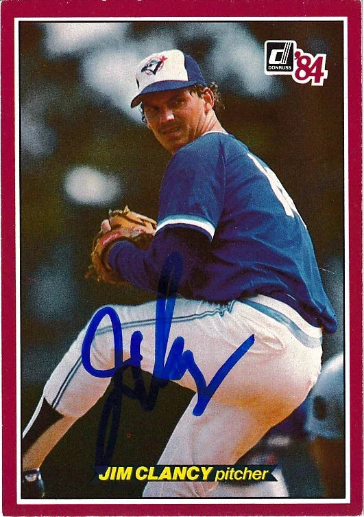 Jim Clancy signed Blue Jays 1984 Donruss Action All-Stars jumbo card - AutographsForSale.com