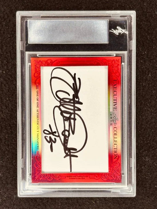 Walter Payton Willie Gault 2015 Leaf Masterpiece Cut Signature certified signed card 1/1 JSA Chicago Bears - AutographsForSale.com