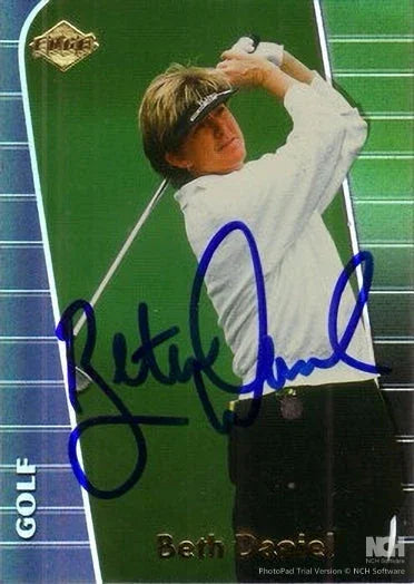 Beth Daniel autographed 2000 Collector’s Edge LPGA golf card - AutographsForSale.com