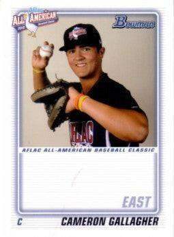 Cameron (Cam) Gallagher 2010 AFLAC Bowman Rookie Card - AutographsForSale.com