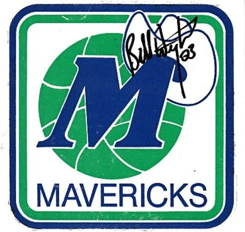 Bill Wennington signed Dallas Mavericks photo & logo sticker - AutographsForSale.com