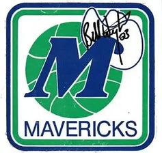 Bill Wennington signed Dallas Mavericks photo & logo sticker - AutographsForSale.com