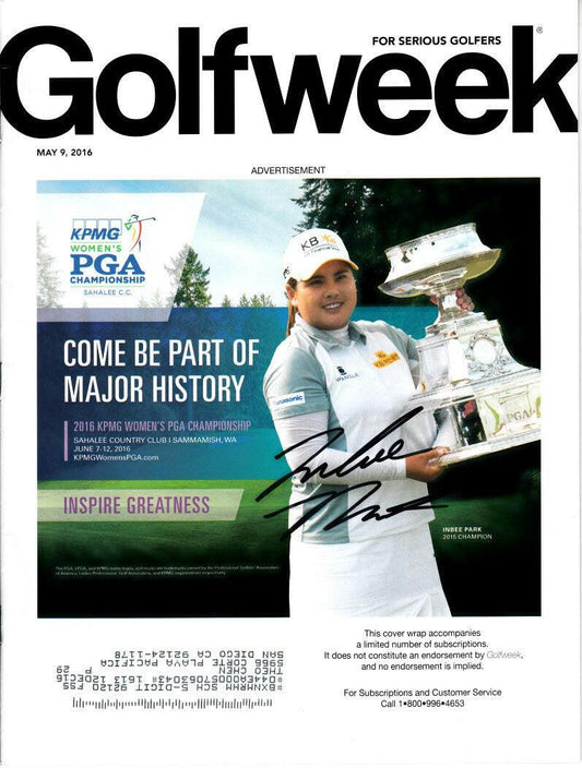 Inbee Park signed 2015 Women’s PGA Championship 2016 Golfweek issue - AutographsForSale.com