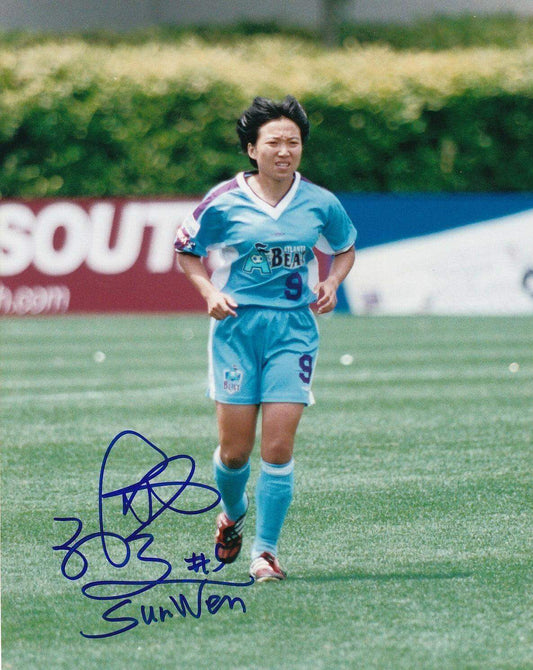 Sun Wen autographed WUSA Atlanta Beat 8x10 photo - AutographsForSale.com