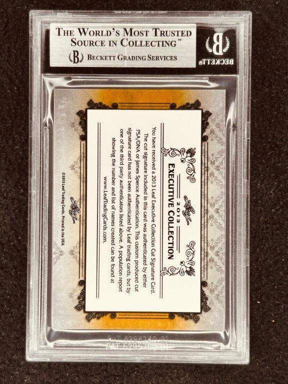 Nelson Eddy 2013 Leaf Masterpiece Cut Signature certified autograph card 1/1 JSA - AutographsForSale.com