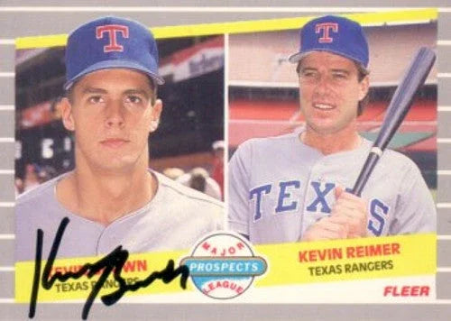 Kevin Brown signed Texas Rangers 1989 Fleer Prospects card - AutographsForSale.com