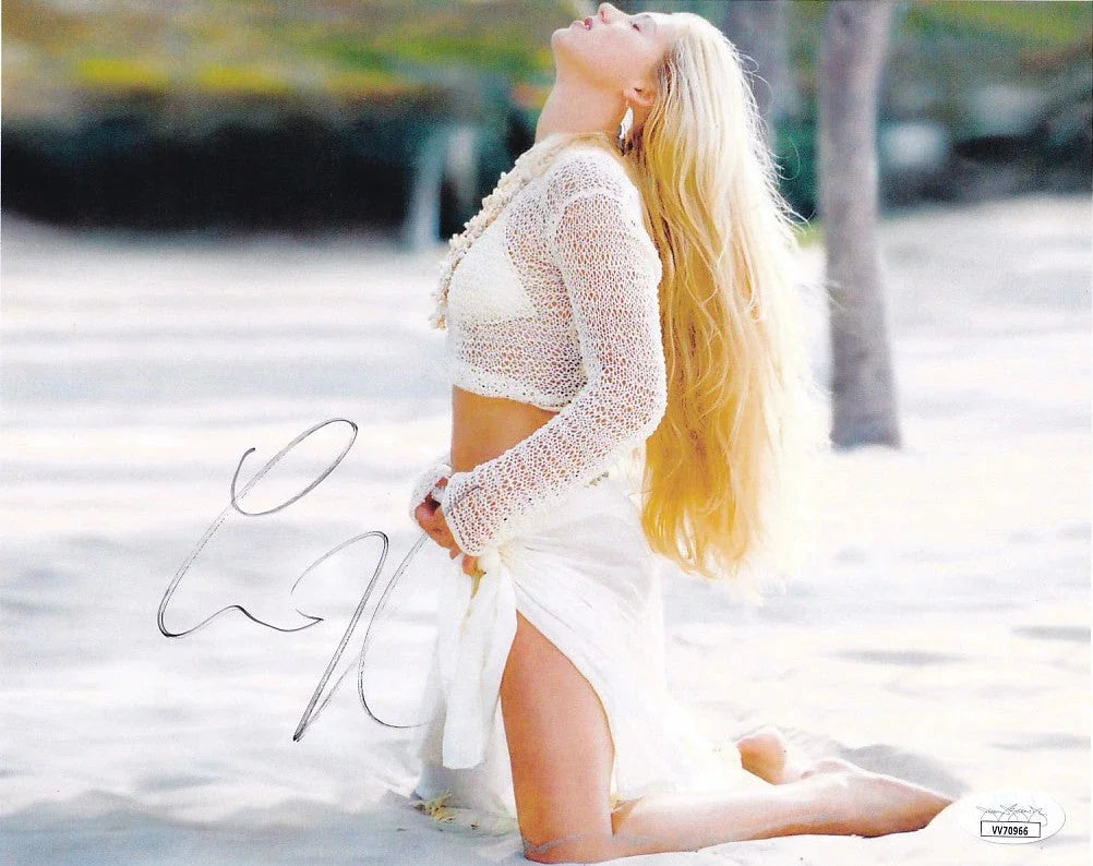 Anna Kournikova signed sexy 8x10 Sports Illustrated Swimsuit photo JSA - AutographsForSale.com