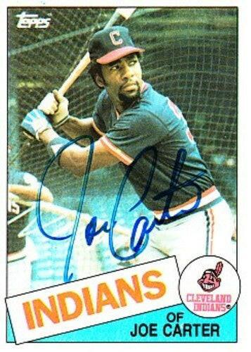 Joe Carter autographed Cleveland Indians 1985 Topps card - AutographsForSale.com