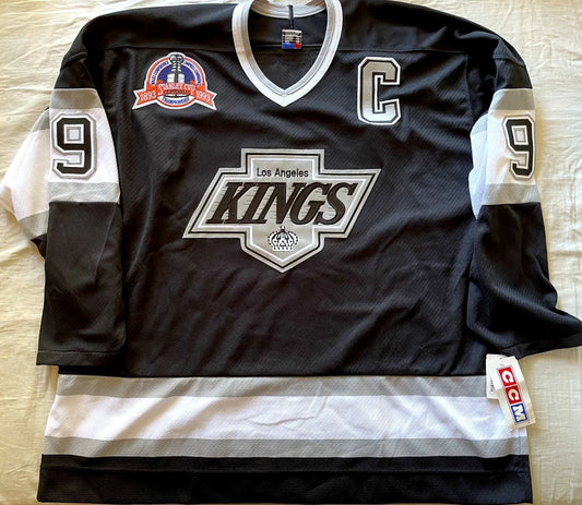 Wayne Gretzky LA Kings 1993 Stanley Cup Finals CCM jersey - AutographsForSale.com
