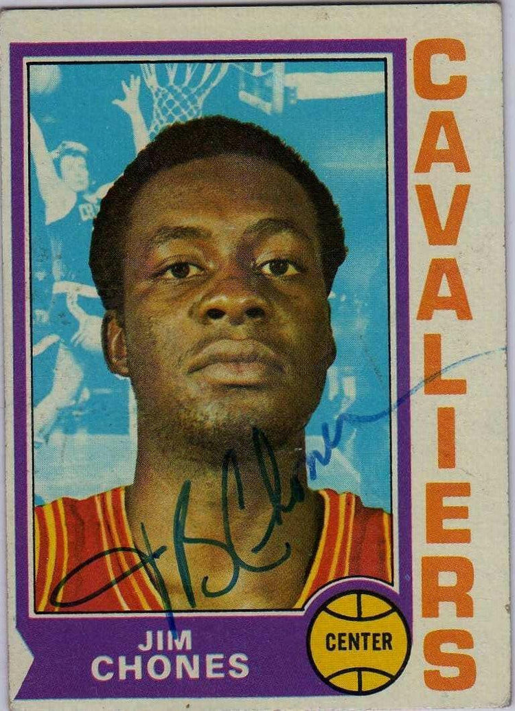 Jim Chones signed Cleveland Cavaliers 1974-75 Topps card - AutographsForSale.com