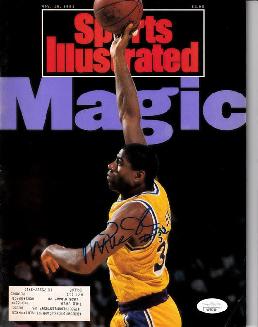 Magic Johnson autographed Lakers 1991 Sports Illustrated magazine JSA - AutographsForSale.com