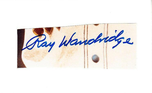 Ray Dandridge Negro Leagues Hall of Famer autograph cut signature affixed to 3x5 index card - AutographsForSale.com