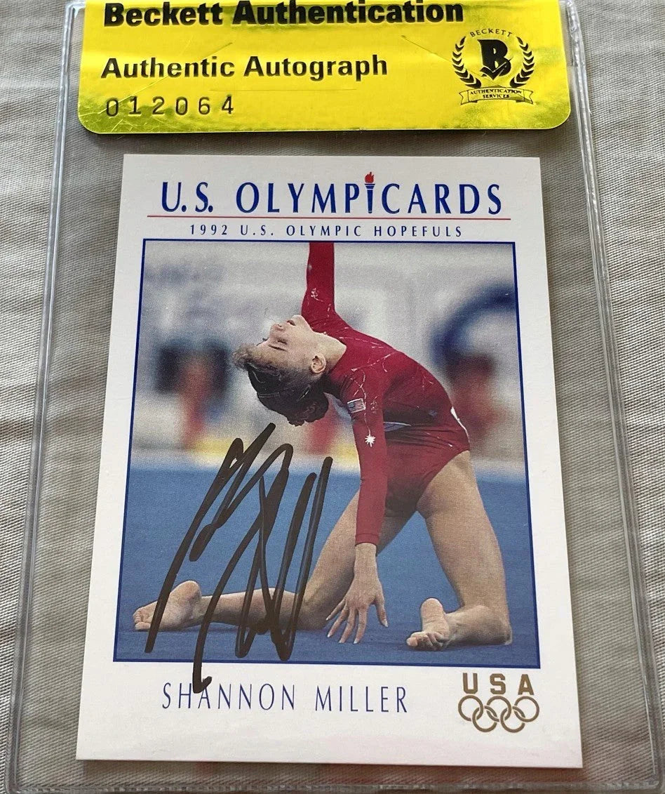 Shannon Miller signed 1992 US Olympic Hopefuls card BAS certified - AutographsForSale.com