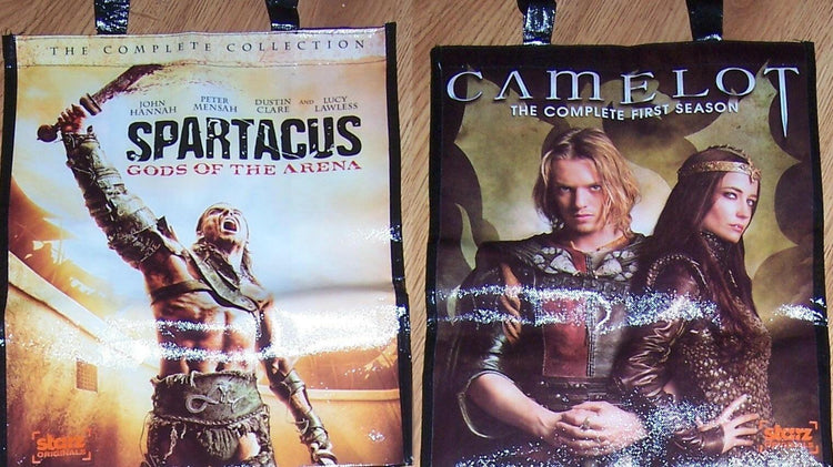 Camelot & Spartacus 2011 Comic-Con 2 sided promo tote bag - AutographsForSale.com