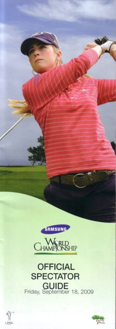 Paula Creamer 2009 Samsung LPGA official pairings guide - AutographsForSale.com
