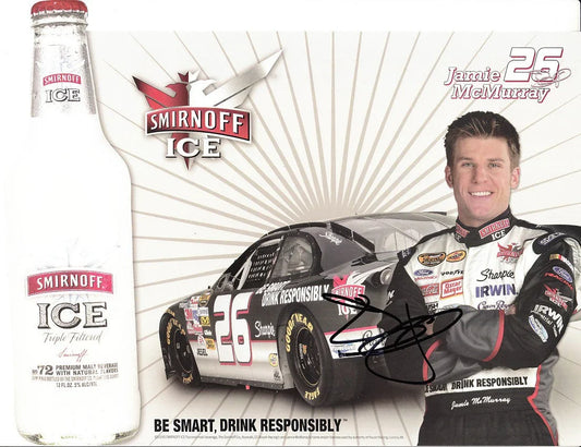 Jamie McMurray autographed Smirnoff Ice NASCAR photo card - AutographsForSale.com