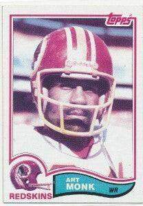 Art Monk Washington Redskins 1982 Topps 2nd year card - AutographsForSale.com