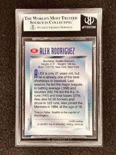 Alex Rodriguez Mariners 1997 SI for Kids card BGS 8 - AutographsForSale.com