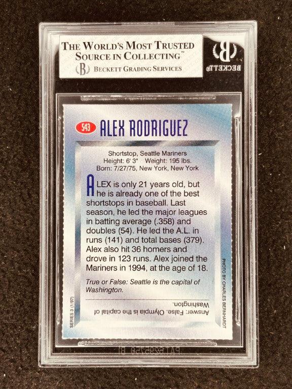 Alex Rodriguez Mariners 1997 SI for Kids card BGS 8 - AutographsForSale.com