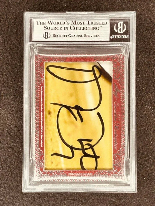 Marcus Allen & Matt Leinart 2012 Leaf Masterpiece Cut Signature certified signed card 1/1 JSA Heisman USC - AutographsForSale.com